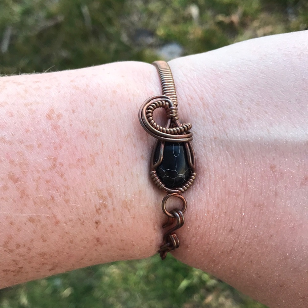 One of a kind copper bracelet